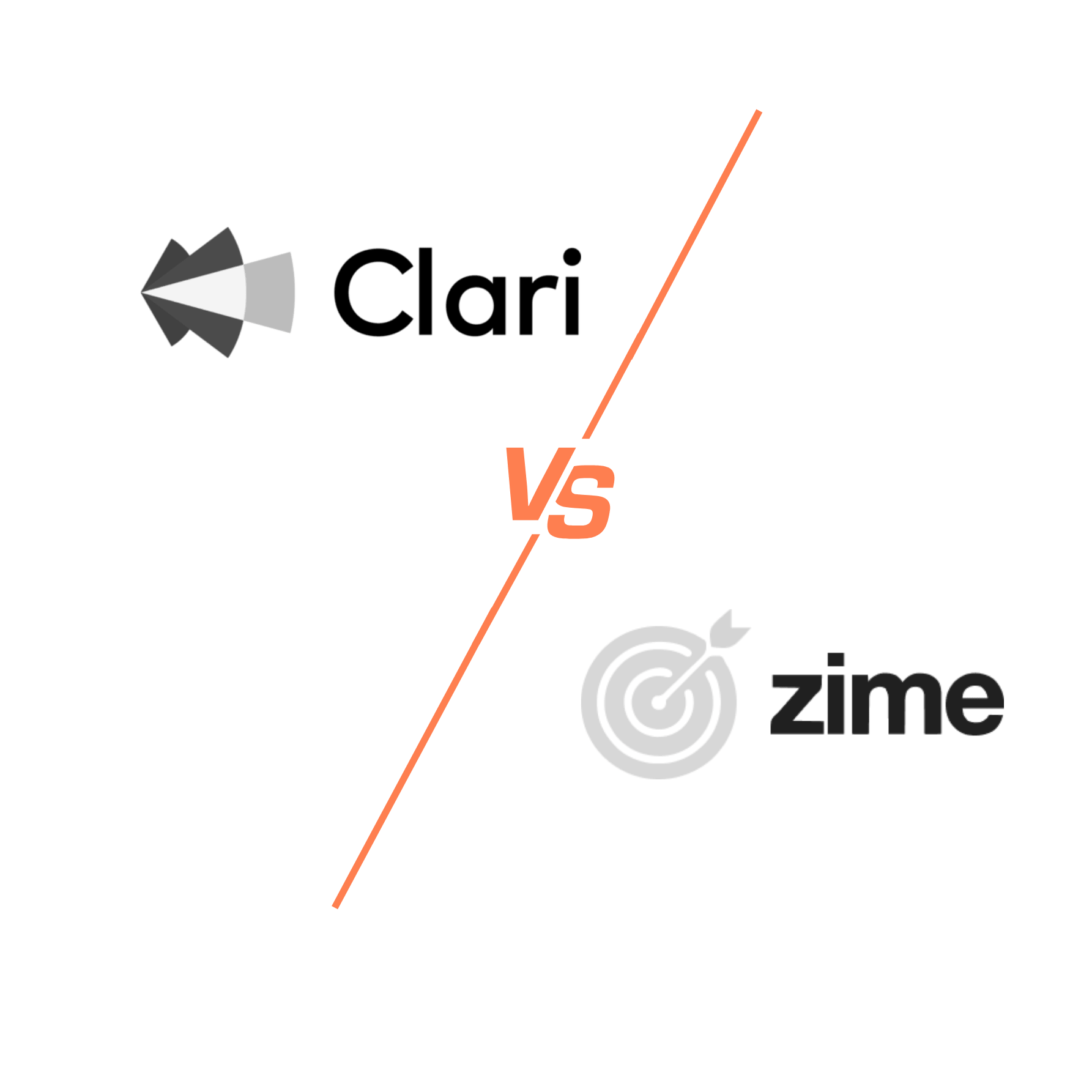 Comparison between Clari and Zime showing different approaches to revenue forecasting